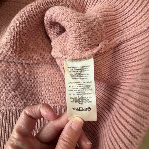 Free People Chamomile Pink Rose Cardigan Large EUC - Picture 12 of 14